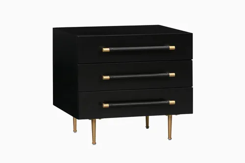 AMANDA Black Out Nightstand