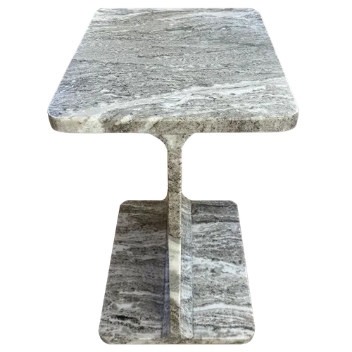 KATRIN Grey Marble Anvil Side Table