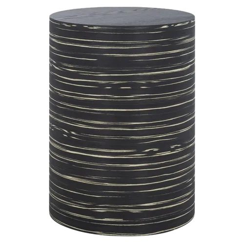 KATRIN Zebra Drum Side Table