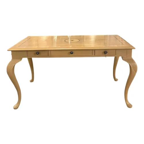 Vintage Wood Inlay Desk 