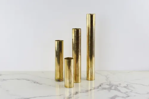 Vintage Brass Tea-light Candle Holder Set