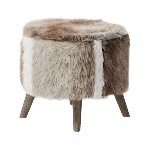 KATRIN Furry Ottoman