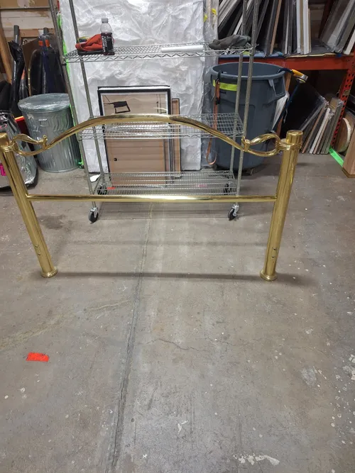 AMANDA Queen Lewis Bed (Gold)