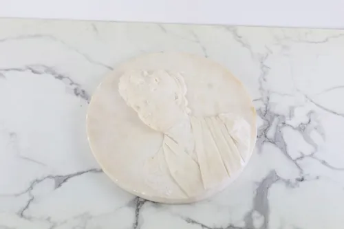 Vintage Marble Victorian Relief Sculpture