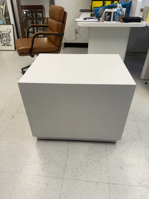 AMANDA White Laminate Office Cube