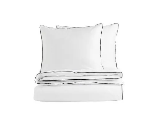 Black Piping Comforter Set