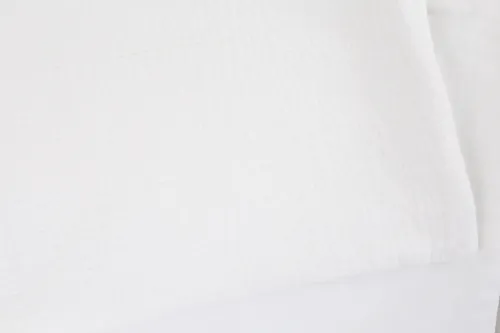 White Crinkle Bedding Set