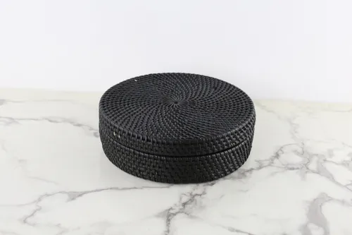Round Wicker Box