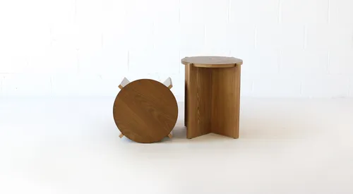 RETIRED $60 Intersection Accent Tables - Set of 2