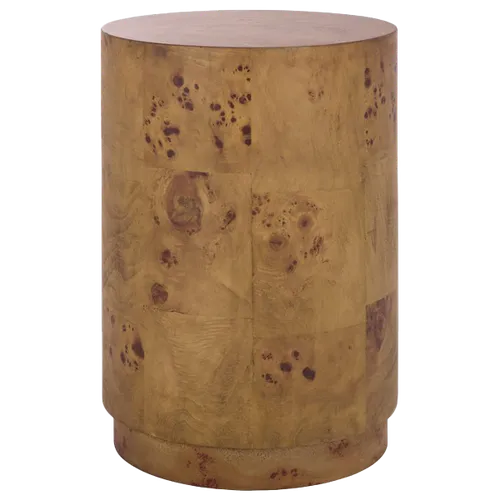 KATRIN Burl Drum Side Table