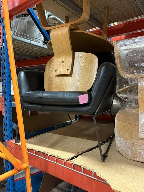 RETIRED $500 Industry West Leather Accent Chair - Set of 2