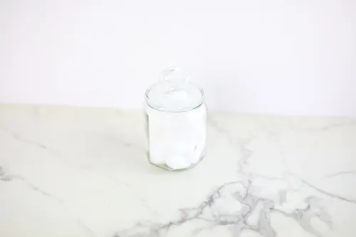 Small Glass Cotton Ball Jar