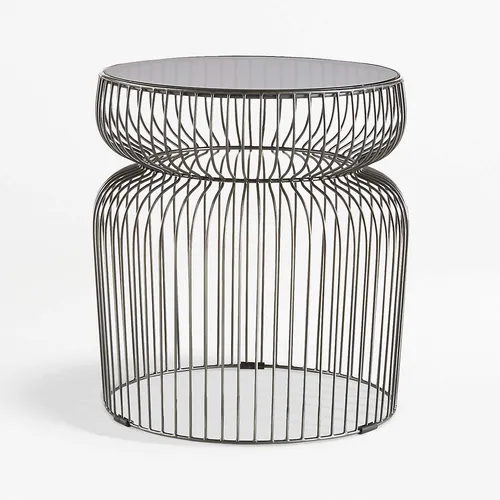 AMANDA Smoke & Mirrors Accent Table 