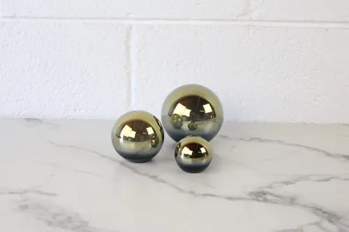 Ombré Glass Sphere Trio