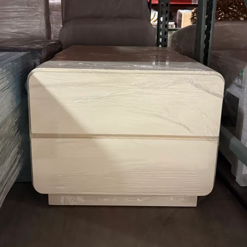 Cream Laminate Nightstand