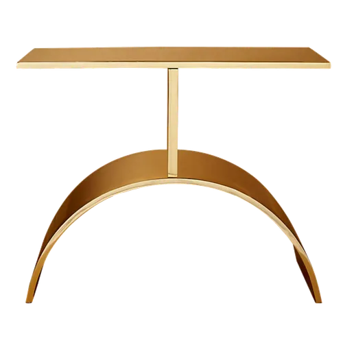 KATRIN CB2 Gold Arc Side Table