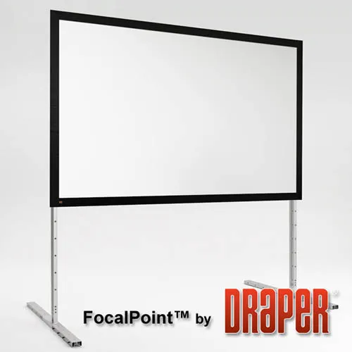 Draper 385122 Complete Screen w/Matt White Surface and Anodized Frame (50