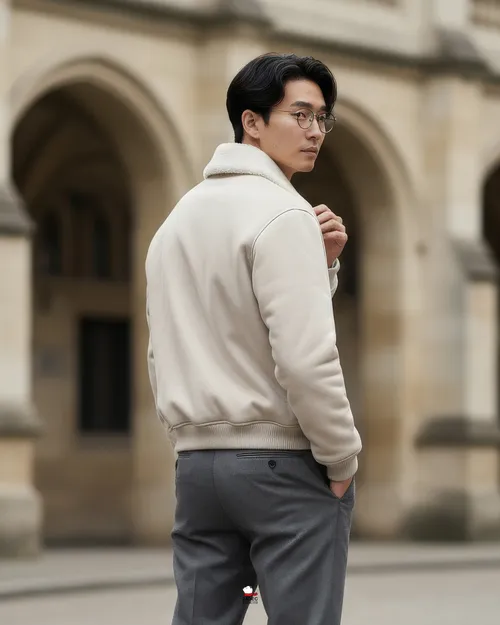 เช่าเสื้อแจ็คเก็ต ชาย รุ่น ROONEY สี ขาว