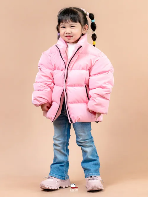 เช่าเสื้อกันหนาว เด็ก รุ่น FOREVER สี ชมพู