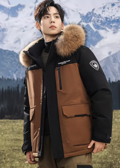 เช่าเสื้อกันหนาว ชาย รุ่น TIBET สี น้ำตาล