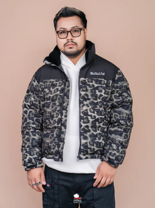 เช่าเสื้อกันหนาว ชาย รุ่น LEOPARD สี น้ำตาล