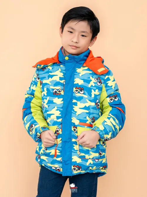 เช่าเสื้อกันหนาว เด็ก รุ่น YOKOHAMA สี ฟ้า