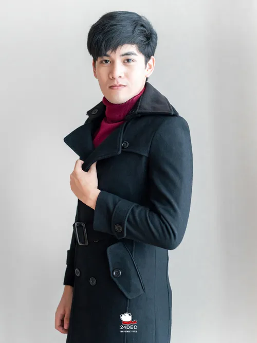 (*หยุดเช่า*) เช่าเสื้อโค้ท ชาย รุ่น SYMPHONY สี ดำ
