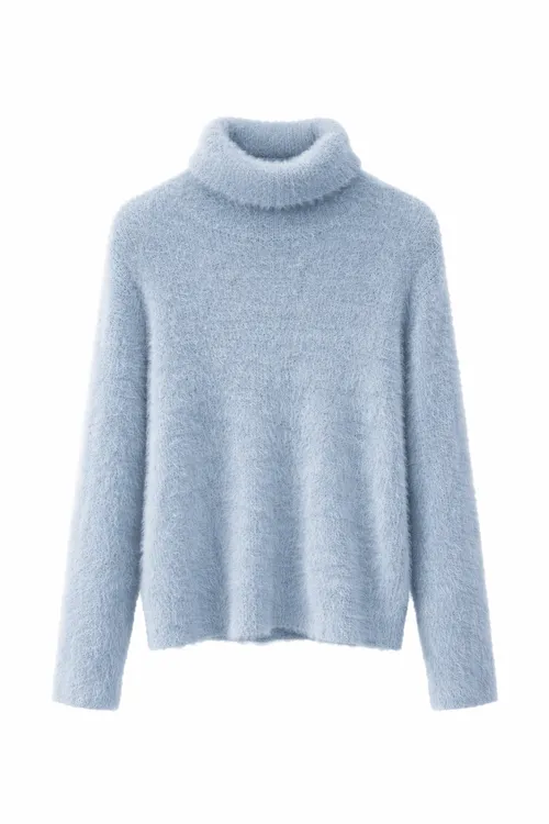 เช่าเสื้อคอเต่า หญิง รุ่น NORI สี ฟ้า