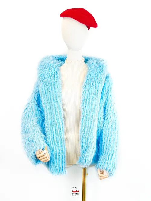 เช่าเสื้อขนเฟอร์ หญิง รุ่น UNICORN สี ฟ้า