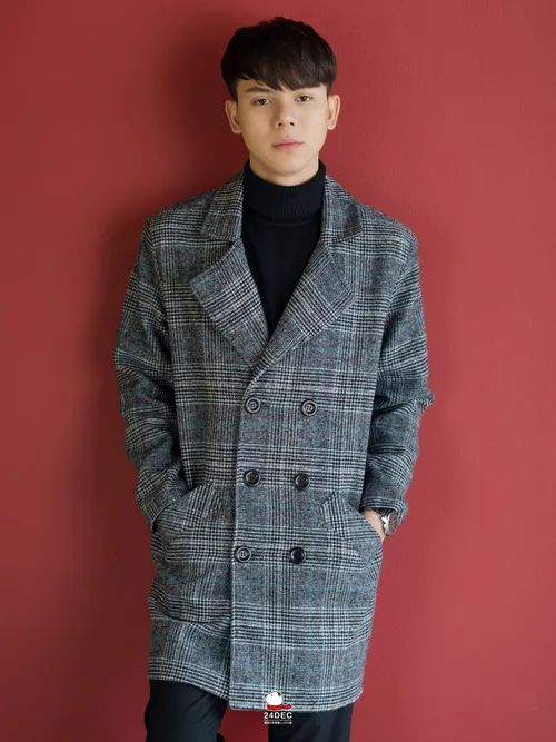 เช่าเสื้อโค้ท ชาย รุ่น LINCOLN สี ฟ้า