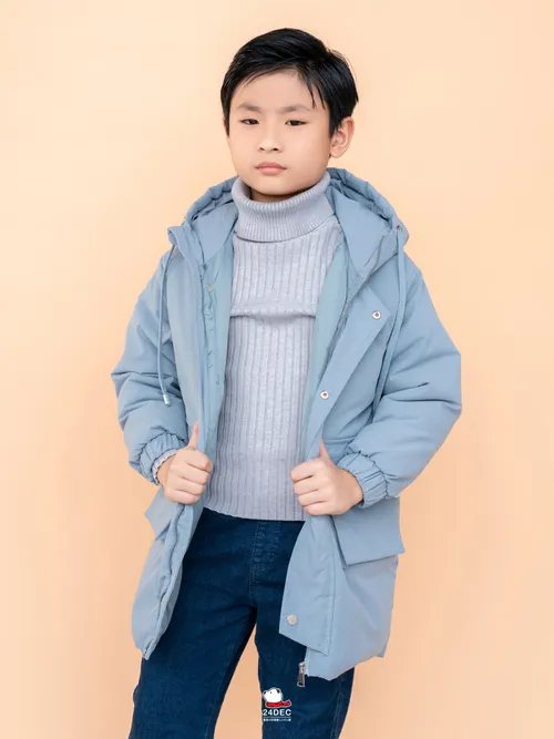 เช่าเสื้อกันหนาว เด็ก รุ่น MISO สี ฟ้า
