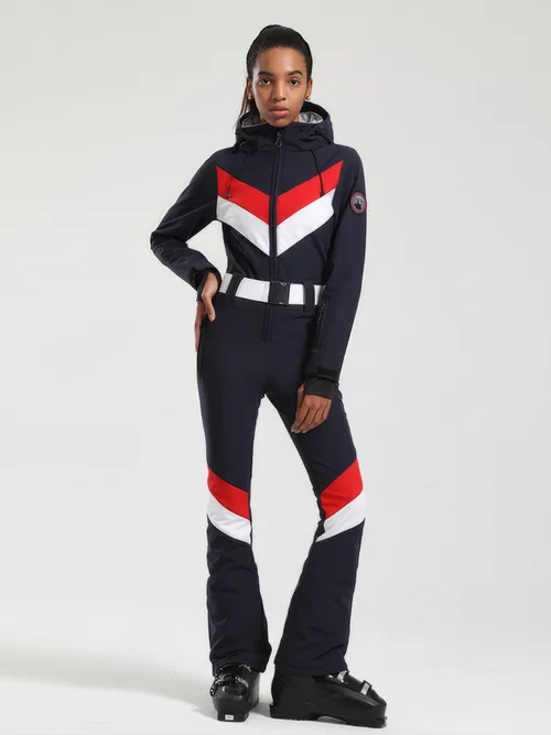 เช่าชุดสกี (เสื้อ+กางเกง) หญิง รุ่น GRINDELWALD สี น้ำเงิน