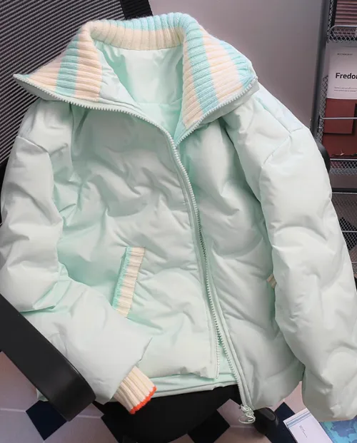 เช่าเสื้อกันหนาว หญิง รุ่น BE YOUR สี ฟ้า