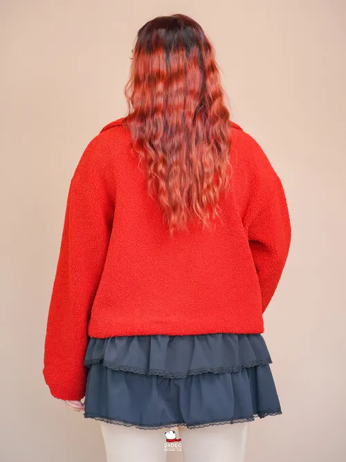 เช่าเสื้อแจ็คเก็ต หญิง รุ่น SUNDAY สี แดง