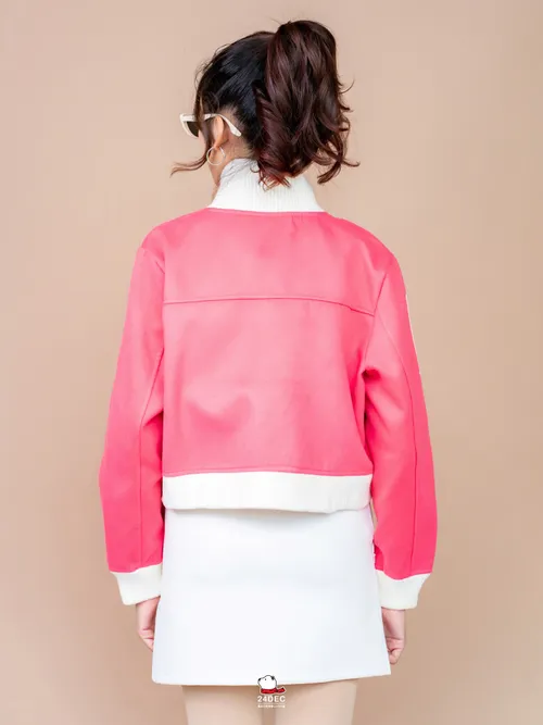 เช่าเสื้อแจ็คเก็ต หญิง รุ่น YOLANDA สี ชมพู