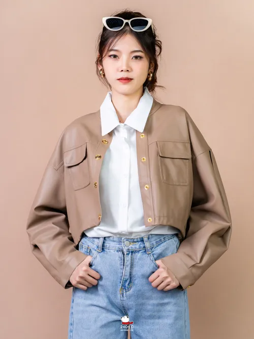 เช่าเสื้อแจ็คเก็ต หญิง รุ่น BUTTERCUP สี น้ำตาล