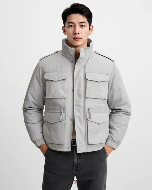 เช่าเสื้อกันหนาว ชาย รุ่น NOTHING สี เทา