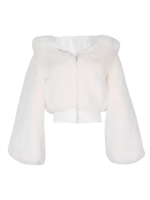 เช่าเสื้อแจ็คเก็ต หญิง รุ่น GISELLE สี ขาว