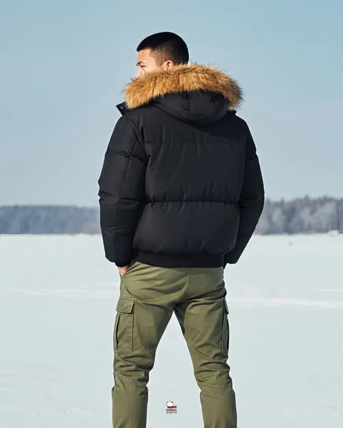 เช่าเสื้อกันหนาว ชาย รุ่น NINGLE สี ดำ