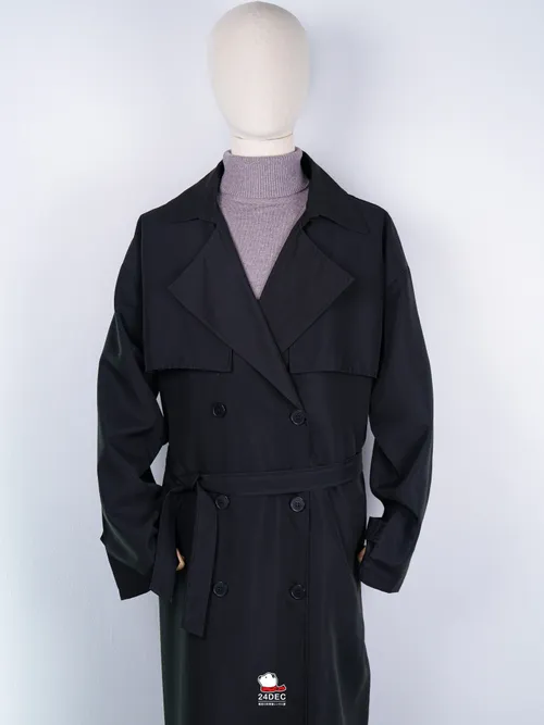 เช่าเสื้อเทรนช์โค้ท ชาย รุ่น PICNIC สี ดำ