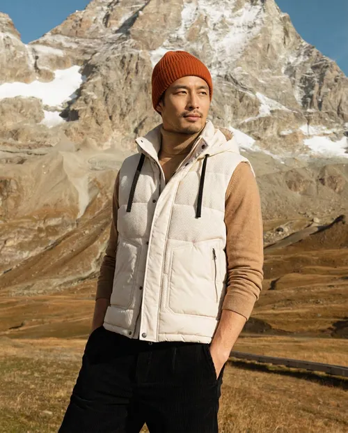 เช่าเสื้อกันหนาว ชาย รุ่น LABORO สี ขาว