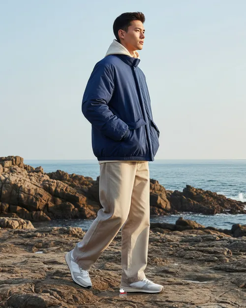 เช่าเสื้อกันหนาว ชาย รุ่น OAKLAND สี น้ำเงิน