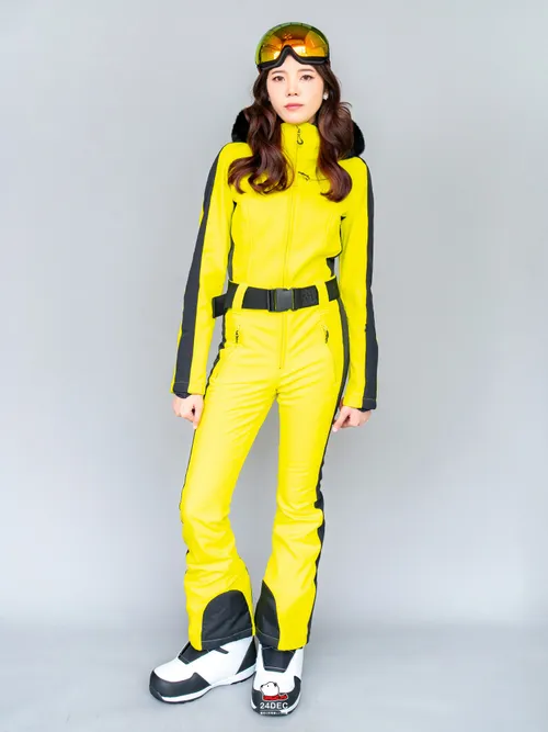 เช่าชุดสกี (เสื้อ+กางเกง) หญิง รุ่น GONDOLA สี เหลือง 