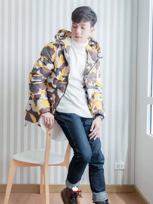 เช่าเสื้อกันหนาว ชาย รุ่น SAND สี เหลือง