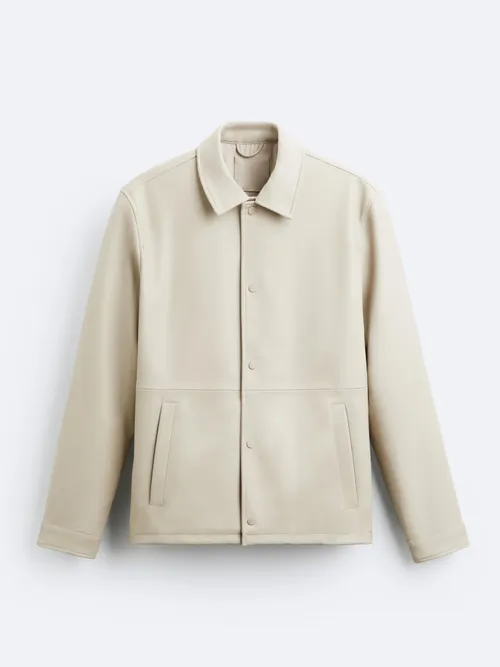 เช่าเสื้อแจ็คเก็ต ชาย รุ่น MINHO สี ขาว