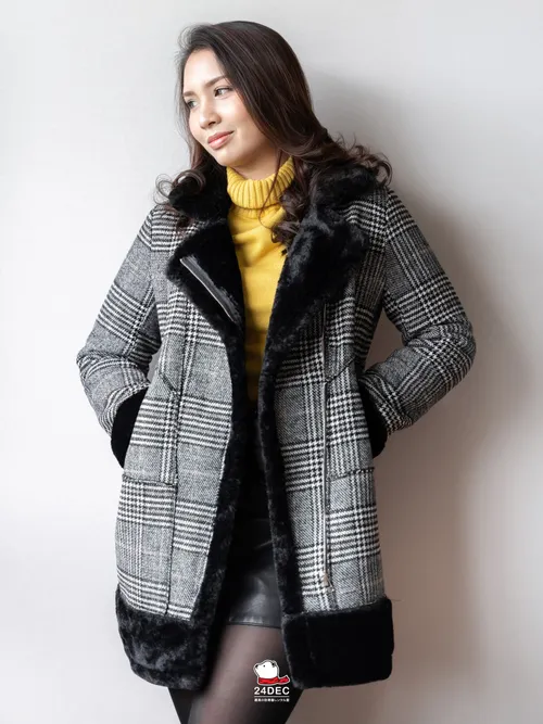 เช่าเสื้อโค้ท หญิง รุ่น HERITAGE สี ดำ