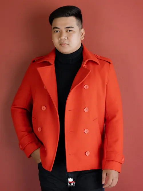 เช่าเสื้อโค้ท ชาย รุ่น SIGNAL สี ส้ม