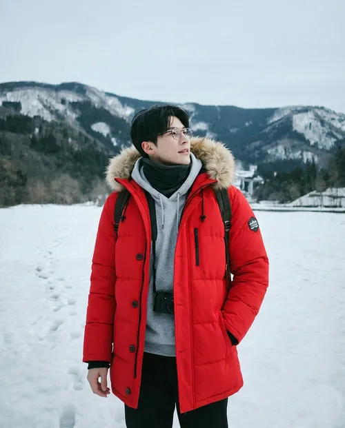 เช่าเสื้อกันหนาว ชาย รุ่น ISELTWALD สี แดง