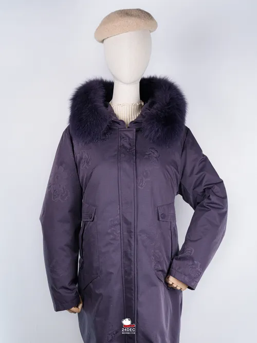 เช่าเสื้อกันหนาว หญิง รุ่น HUNAN สี ม่วง