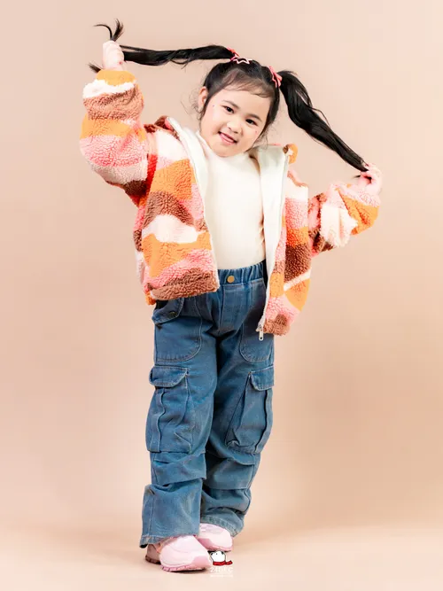 เช่าเสื้อแจ็คเก็ต เด็ก รุ่น HIMAWARI สี ส้ม